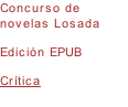 Concurso de novelas Losada Edición EPUB Crítica